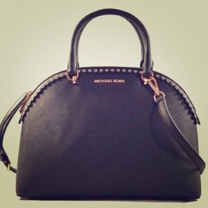 Michael Kors Emmy Large Dome Satchel Crossbody